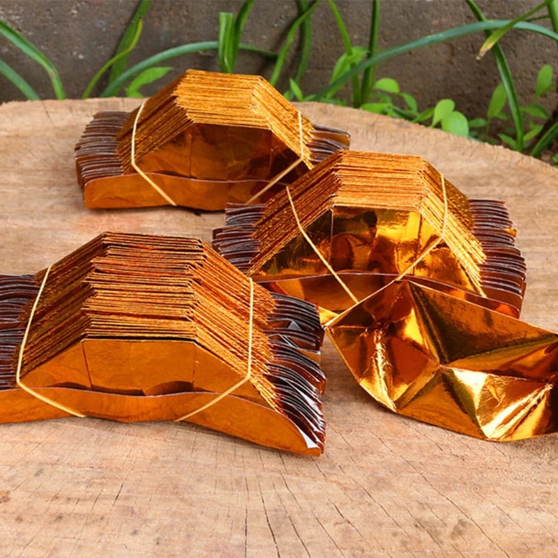 200 Pcs Chinese Joss Paper Money Ancestor Money Joss Paper Chinese Ingot for Ancestral Worship Hell Bank Notes for Funerals