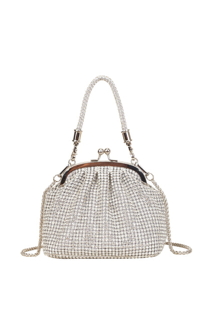 Sparkling diamond-studded women's handbag