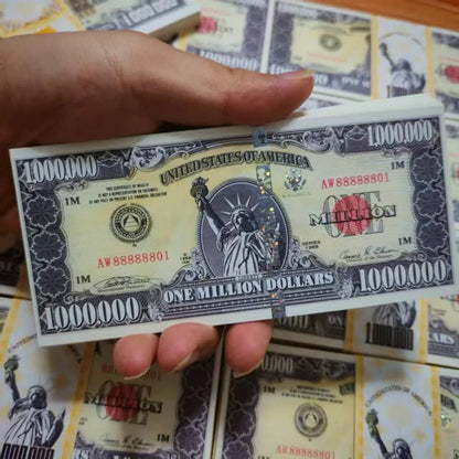 20~1000pcs  US One Million Dollars US Dollars Paper Bills Banknotes Non-currency Ancestors Money Statue of Liberty