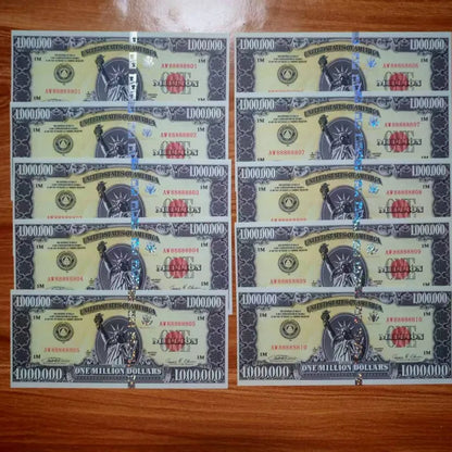 20~1000pcs  US One Million Dollars US Dollars Paper Bills Banknotes Non-currency Ancestors Money Statue of Liberty