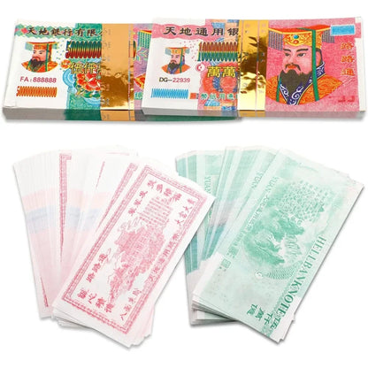 Ancestral Money 500/1000 Sheets of Ghost Money To Worship Ancestors Hell Bank Qingming Festival Ancestor Worship Paper Money