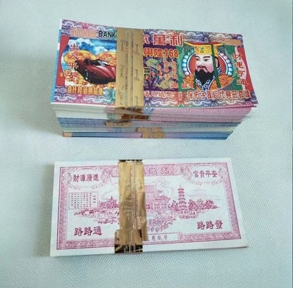Ancestral Money 500/1000 Sheets of Spirit Money Well-informed Banknotes Funeral Offerings Ancestors Bring Good Luck Paper Money