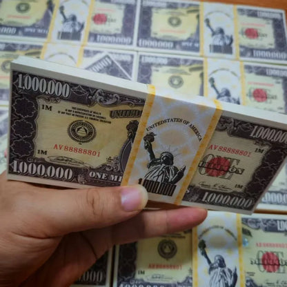 20~1000pcs  US One Million Dollars US Dollars Paper Bills Banknotes Non-currency Ancestors Money Statue of Liberty
