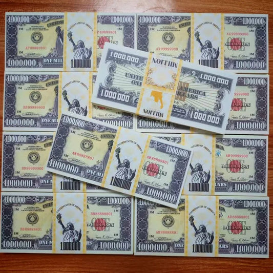 20~1000pcs  US One Million Dollars US Dollars Paper Bills Banknotes Non-currency Ancestors Money Statue of Liberty