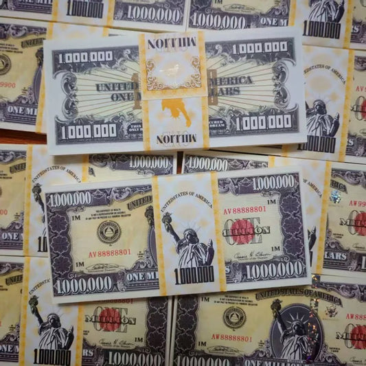 20~1000pcs  US One Million Dollars US Dollars Paper Bills Banknotes Non-currency Ancestors Money Statue of Liberty